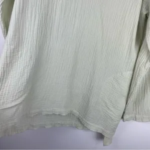 J. Jill Pure Jill Gauzey Orangic Cotton Tunic Top Sz Medium Boho Lagenlook thumbnail 8