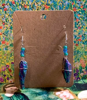 Crystal Earrings Silver thumbnail 1