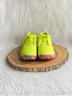 NOBULL Neon Yellow Sneakers with Multicolor Sole thumbnail 10