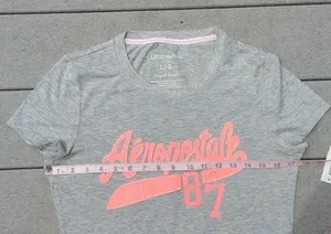 NWT Aeropostale Y2K Short Sleeve Logo T-Shirt | Aeropostale Fitted T-Shirt thumbnail 6