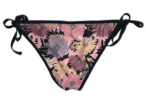 Asos Multicolor Floral Ruffle Tie Beach Summer Two Piece Bikini Set Swimwear 4 thumbnail 6