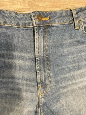 Wrangler Blue Distressed Frayed Hem Jean Shorts thumbnail 5
