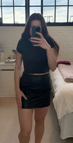 Urban Outfitters Leather Skirt thumbnail 1