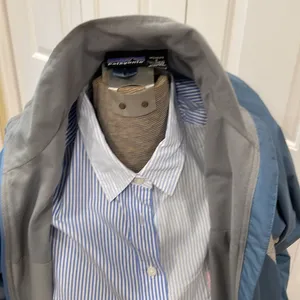Patagonia vintage blue/gray fleece lined full zip lightweight jacket thumbnail 10