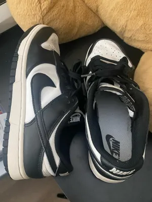Nike Dunk Low Panda Shoes Size Womens 8.5 - Men’s 7.5 Black White thumbnail 5