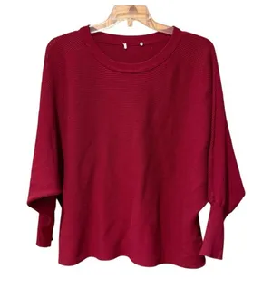 Red Women's Top Elegant Size 2X thumbnail 1