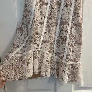 For Love & Lemons XS Cheyenne Lace Mini Dress Ivory Coquette Fairy‎ Schoolgirl thumbnail 11