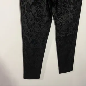 New Tina Stephens Black‎ Snake Print Pull On Pants Size 2 Dressy Casual Office thumbnail 7
