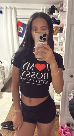 Black Cropped Shirt Size XS thumbnail 1