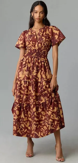Anthropologie The Somerset Maxi Dress NWT size medium thumbnail 1