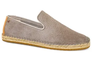UGG Tan Slip-On Loafers with Suede Texture thumbnail 1