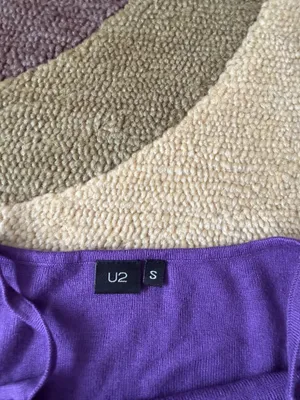 U2 Purple Y2K Style Vintage Beaded Sweater Cami Tank Top Spaghetti Straps Small thumbnail 3
