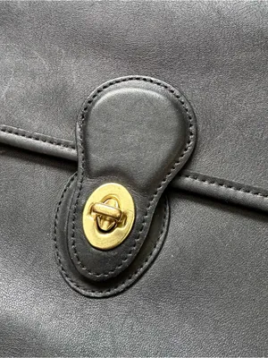 Coach Vintage Willis Leather Purse Removable Strap Black 9927 thumbnail 2