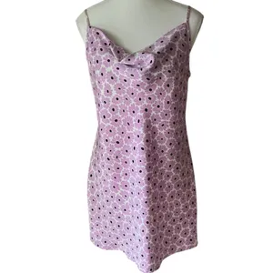 Cotton On Mini‎ Dress Medium Purple Daisy Print Cowl Neck Sleeveless thumbnail 2