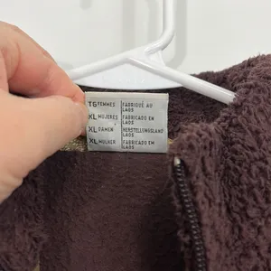 Columbia Large Brown Teddy Fleece Long Sleeve Full Zip Jacket thumbnail 6