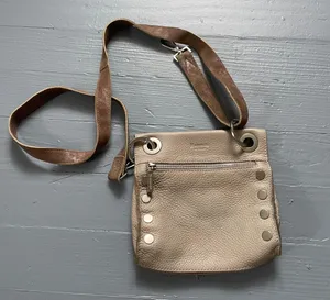 Hammitt Gray Leather Tony SML Crossbody Purse thumbnail 1