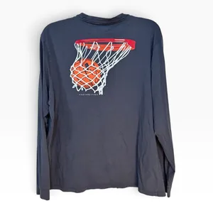 Vineyard Vines Mens XL Navy Blue Basketball Graphic Long Sleeve Pocket T-Shirt thumbnail 3