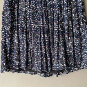 Free People Rayon Boho Beachy Relaxed Geometric T-Back Mini Dress Small‎ Blue thumbnail 3