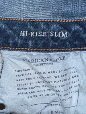 American Eagle High Rise Slim Jeans Distressed Women’s 8 thumbnail 8