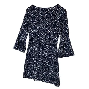 Boden Dress Womens Bird Star Print Flare Sleeve Stretch Knee Length Boho Size 4 thumbnail 9