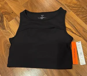 Aqua‎ athletic bra top size medium black thumbnail 1