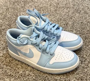 Nike Jordan’s Light Blue and White Sneakers thumbnail 1