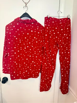 red star Pottery Barn Kids adult/women’s size M pajama set thumbnail 8