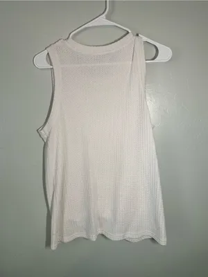 Miholl Ivory Knit Tank with Front Knot thumbnail 3