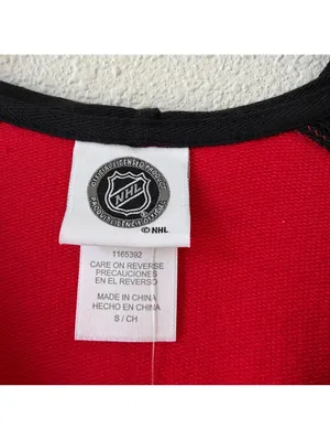 NHL Chicago Blackhawks Lace Up Hooded Top Red Size Small Sporty thumbnail 3