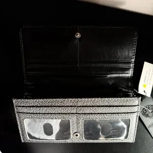 Ed Hardy Rhinestone Tiger Flap Clutch Wallet Black Y2K NWT thumbnail 3