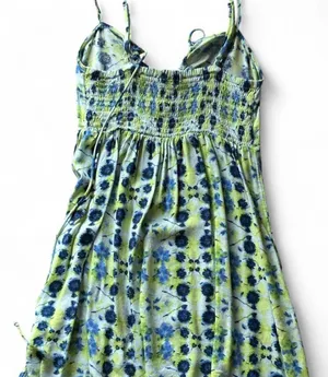 Aerie green and blue mini dress thumbnail 2