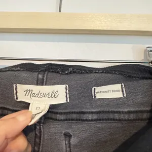 Madewell Maternity Jeans Size 27 Black Sea Over Belly Skinny‎ Alternative Grunge thumbnail 6