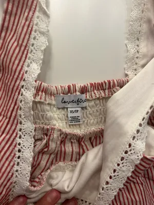 & Other Stories red and white stripe top thumbnail 2