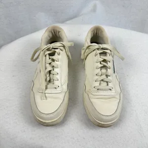 Vintage Reebok Classic White Leather Sneakers Trainers Lace Up Comfort Women 7.5 thumbnail 2