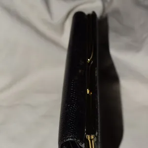 Aigner Wallet, Black, Lizard Embossed Leather thumbnail 2