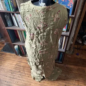 April Cornell vintage embroidered floral jumper dress thumbnail 4