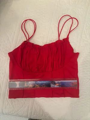 Princess Polly Annette Red Top thumbnail 7