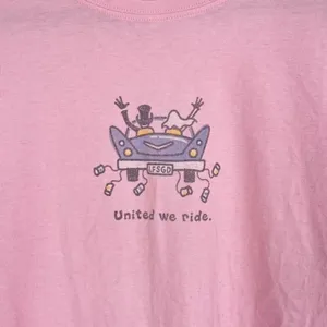 Life is Good Women's SS Wedding United We Ride Beide Groom T-Shirt Pink Medium‎ thumbnail 6