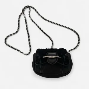 aimee kestenberg fierce and fab shearling chain leather flab mini micro purse thumbnail 3