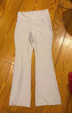 Aritzia TNA light pink flare leggings thumbnail 1
