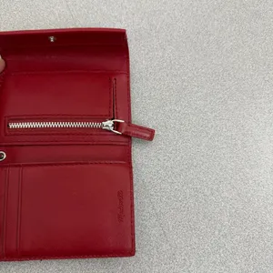Madewell Wallet Womens OS Red Leather Wristlet Snap Closure Small Bifold Classic thumbnail 5
