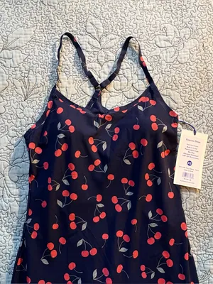 💥NWT Outdoor Voices Exercise Dress Very Cherry Navy Shorts UPF 50+ XS🧡 thumbnail 6