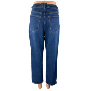Abercrombie & Fitch Ankle Straight Blue Ultra High Rise Straight Denim Jeans 31 thumbnail 2