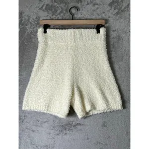 SKIMS Cozy Knit Boucle Lounge Tank Top Bone Cream Fuzzy Soft Stretch S/M thumbnail 2
