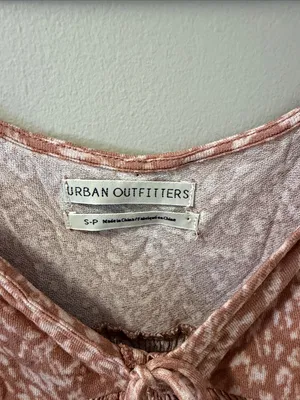Urban Outfitters Leopard Old Soul Smocked Top S thumbnail 4