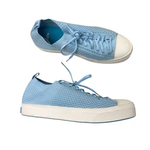 Native Blue Lightknit Lace Up Platform Sneakers Womens 13 Comfort Shoes Casual thumbnail 2