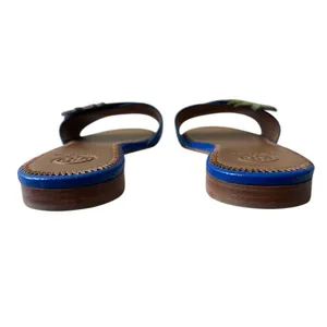 Tory Burch‎ Pineapple Accent Slide Sandals Blue Size 7 thumbnail 10
