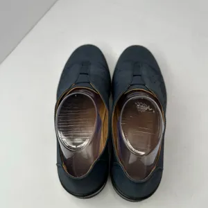 Hotter Thrill Navy Nubuck Leather Perforated Slip-On Comfort Shoes Sz 8.5 thumbnail 5
