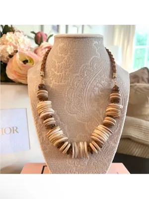 NWT Free People Isabella Bohemian Natural Wood Necklace thumbnail 10