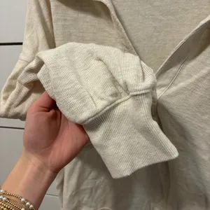 Aerie Cream Collared Crewneck thumbnail 5